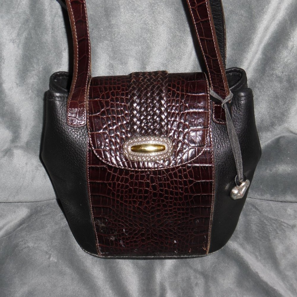 Brighton Leather Bucket Bag
